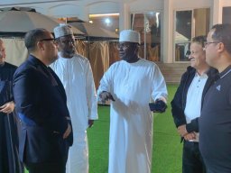 DINER OFFERT PAR LE PRESIDENT BAYE CISS LA RYAD, SA RESIDENCE PRIVEE A SON EXCELLENCE L'AMBASSADEUR D'ALGERIE